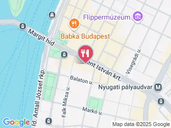 Gömbi Streetfood Budapest a térképen