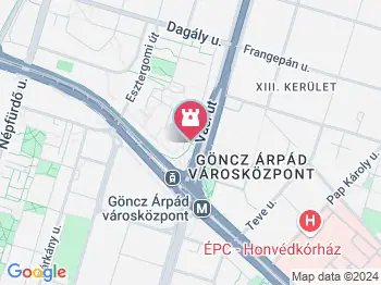 Göncz Árpád szobra Budapest a térképen