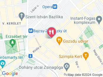 Gozsdu Manó Klub Budapest a térképen