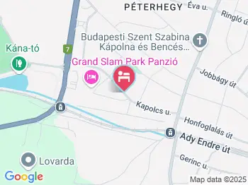 Grand Slam Park Panzió Budapest a térképen