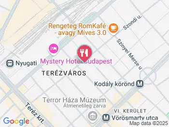 Granny Konyhája Budapest a térképen