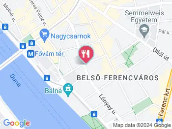 Gravity Brewing Budapest a térképen