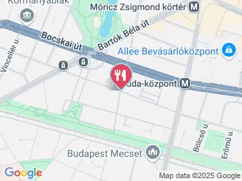 Green Corner Budapest a térképen