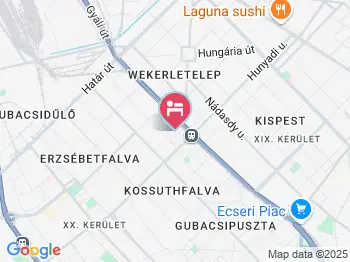 Green Garden Plus Apartman Budapest a térképen