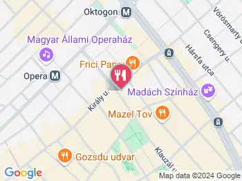 Green Gourmet Budapest a térképen