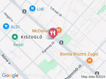 Guang Zhou Kínai Gyorsétterem Budapest a térképen