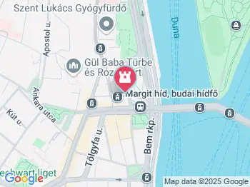 Gül Baba Türbe és Rózsakert Budapest a térképen