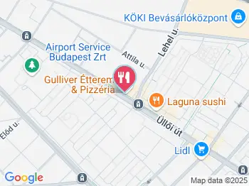 Gulliver Étterem, Pizzéria, Kávézó Budapest a térképen