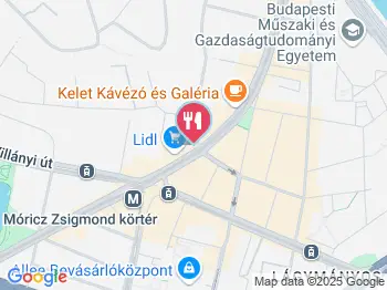 Gulyáskantin Budapest a térképen