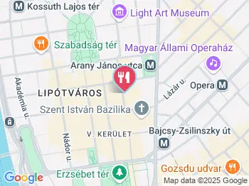 Gustolato Budapest a térképen