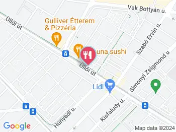 Guszta Étterem Budapest a térképen