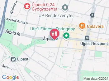 Gyros Brothers Budapest a térképen