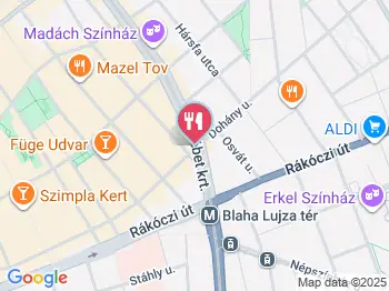 Habakuk bár Budapest a térképen