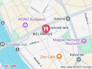 Habos Gofri Budapest a térképen