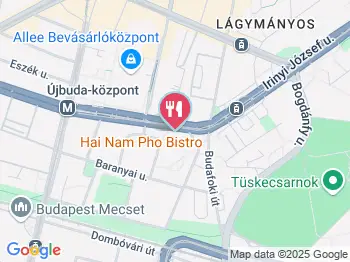 Hai Nam Com Budapest a térképen