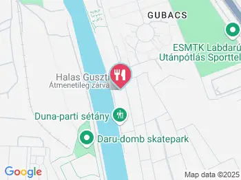 Halas Guszti Budapest a térképen