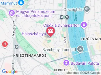 Halászbástya Budapest a térképen