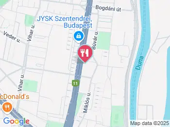 HamBika-BurgerPoint Budapest a térképen