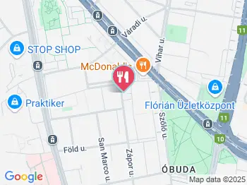 Harapó Mókus Vendéglő Budapest a térképen