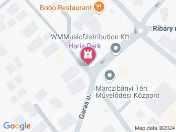 Haris park Budapest a térképen