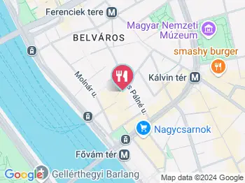 Három Szerb Kávéház Budapest a térképen