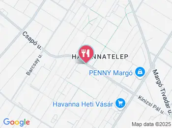 Havanna Pizzéria Budapest a térképen