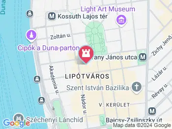 A Hazatérés temploma Budapest a térképen