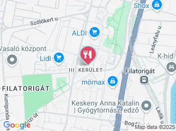 Házisárkány Étkezde Budapest a térképen