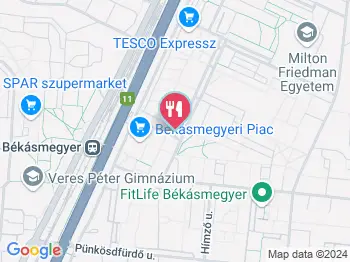 Hékás Békás Pékség Budapest a térképen