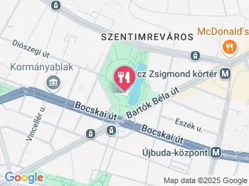 Hemingway Étterem Budapest a térképen