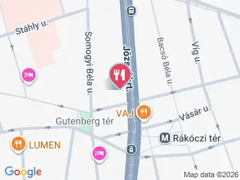 Hollyweed Cannabistro - Rákóczi tér Budapest a térképen