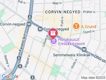 Holokauszt Emlékközpont Budapest a térképen