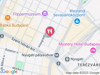 Holy Cow Burger Budapest a térképen