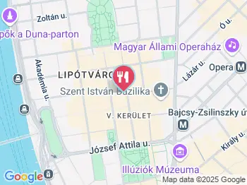 Hooded Coffee Budapest a térképen