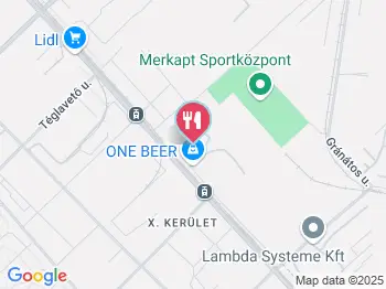 Hoptop Beer and Burger Budapest a térképen