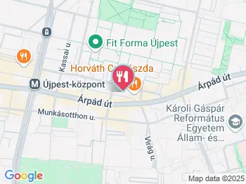 Horváth Cukrászda Budapest a térképen