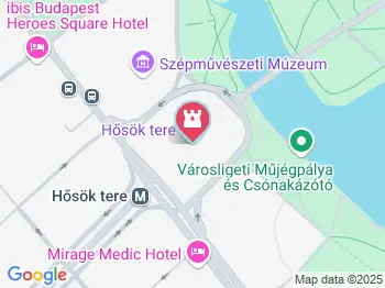 Hősök tere Budapest a térképen