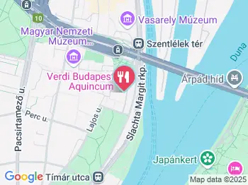 Hotel Aquincum Ambrosia Étterme Budapest a térképen