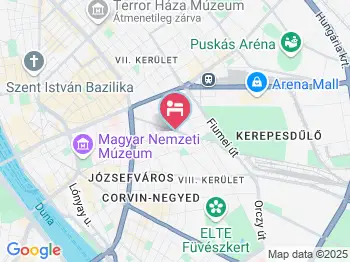 Atlas City Hotel Budapest Budapest a térképen