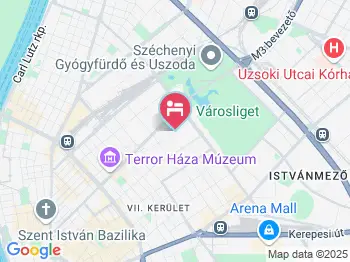 Hotel Benczúr Budapest a térképen