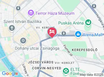 The Three Corners Hotel Bristol Budapest a térképen