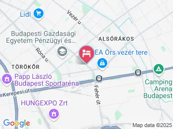 Ében Hotel Budapest a térképen