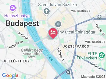 Hotel Erzsébet City Center Budapest a térképen