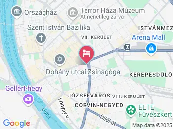 Hotel Europeum Budapest a térképen