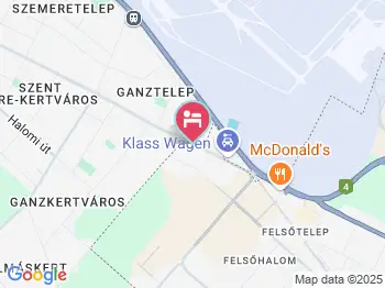 Hotel Ferihegy Budapest a térképen