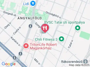 Atlantisz Étterem Budapest a térképen