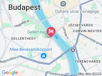 Danubius Hotel Gellert Budapest a térképen