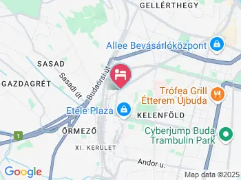 Hotel Griff Budapest a térképen