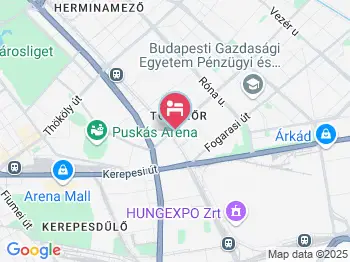 Hotel Happy Budapest a térképen