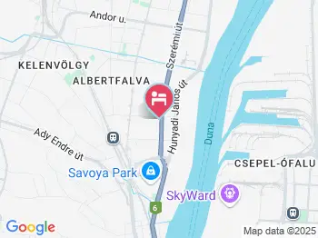 Hotel Luna Budapest a térképen